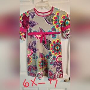 Place Multicolor Floral Kids Dress